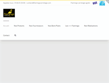 Tablet Screenshot of flamingocarrelage.fr